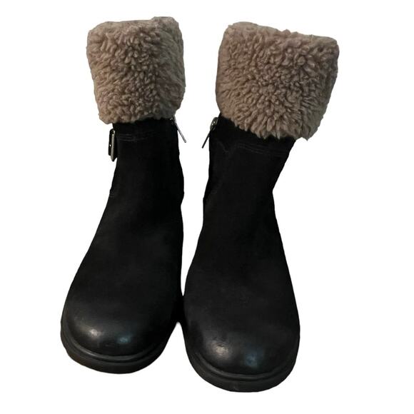 NWOT Women’s Ugg Harrison Cuff Boots in Black – Sz 6.5 - Picture 5 of 8